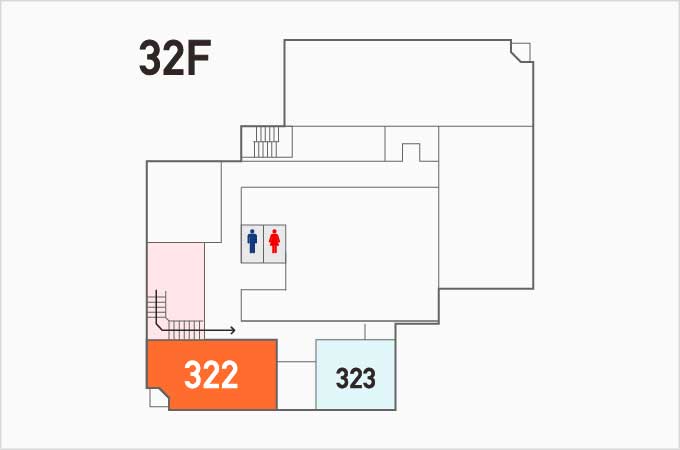 322会議室　フロアマップ