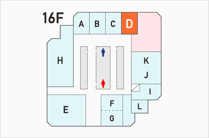 D会議室　フロアマップ