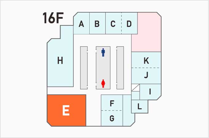E会議室　フロアマップ