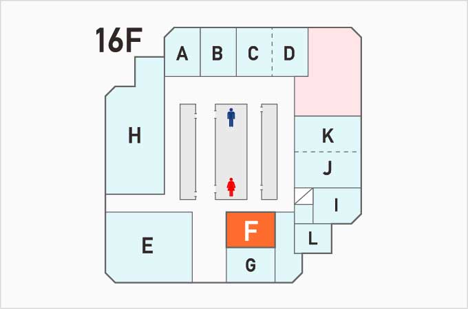 F会議室　フロアマップ