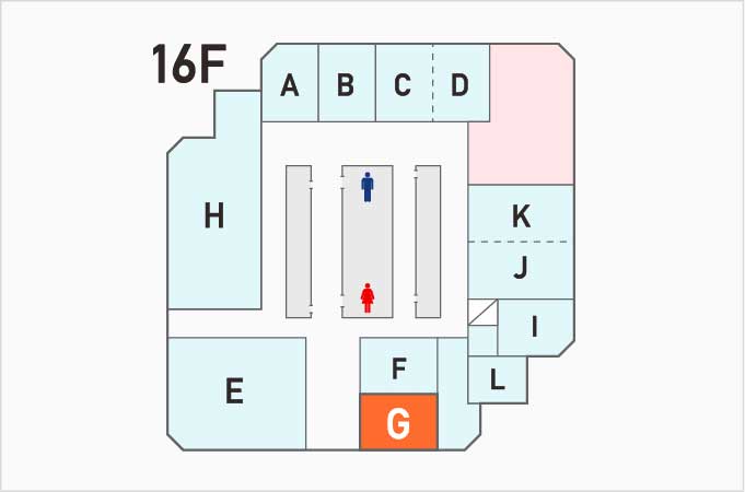 G会議室　フロアマップ