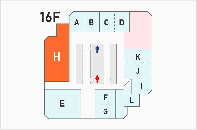 H会議室　フロアマップ