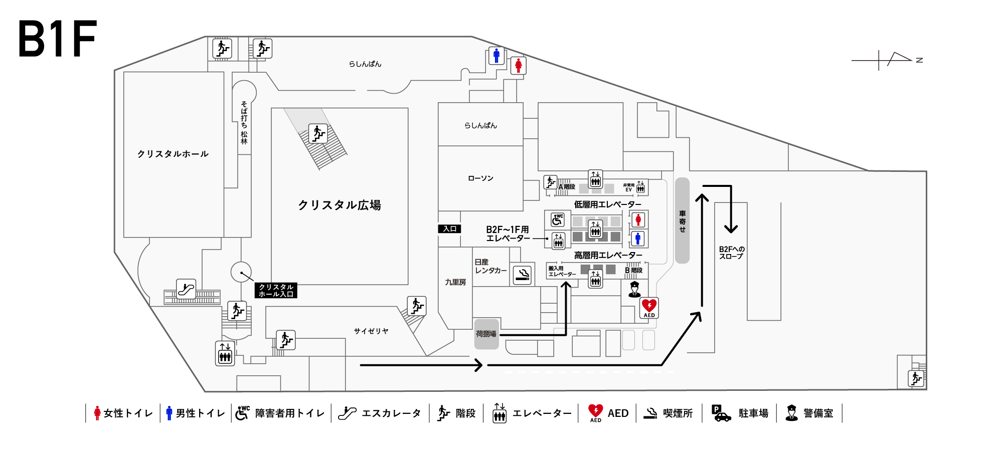 B1F フロアマップ